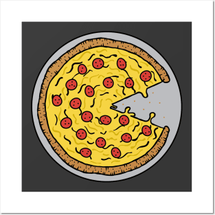 Pacman Pizza Posters and Art